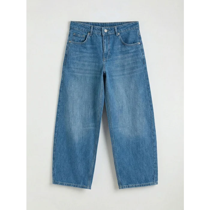 LCW Jeans İndigo Barrel Fit Kadın Jean Pantolon