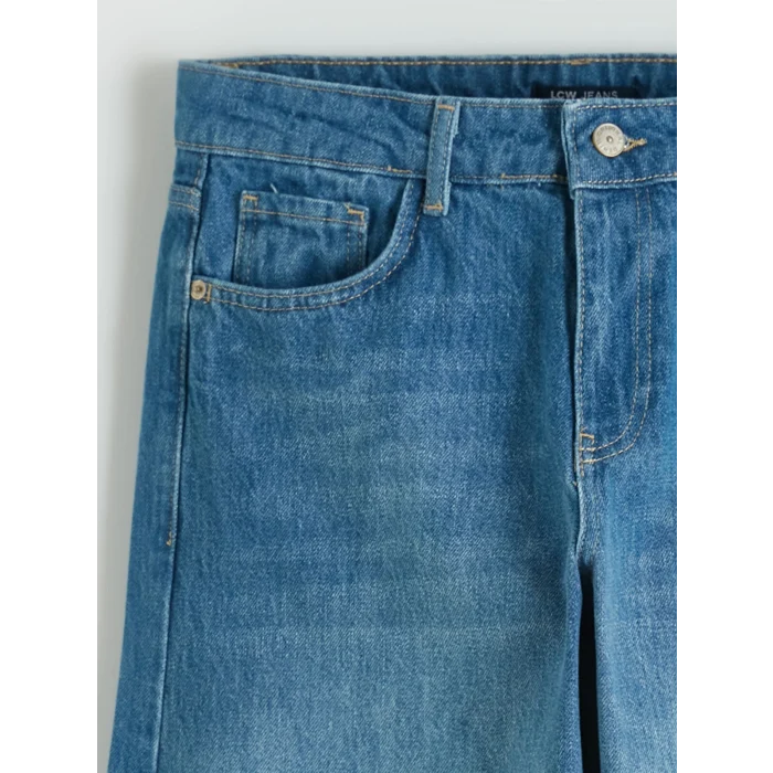 LCW Jeans İndigo Barrel Fit Kadın Jean Pantolon