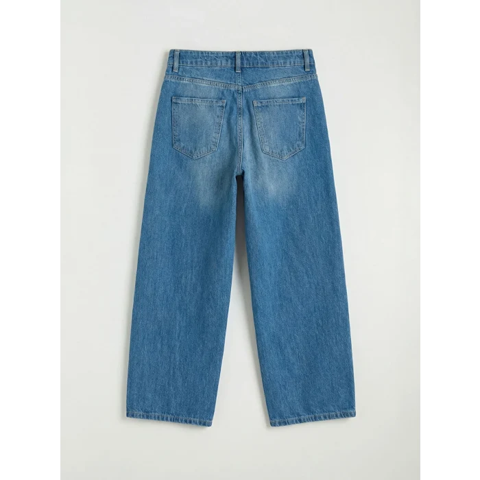 LCW Jeans İndigo Barrel Fit Kadın Jean Pantolon