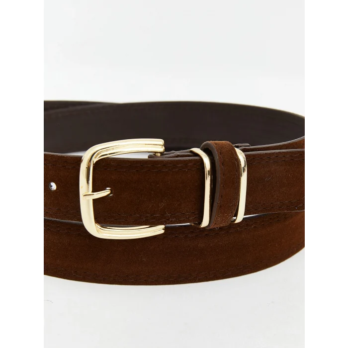 LCW ACCESSORIES Kahverengi Süet Görünümlü Kadın Kemer