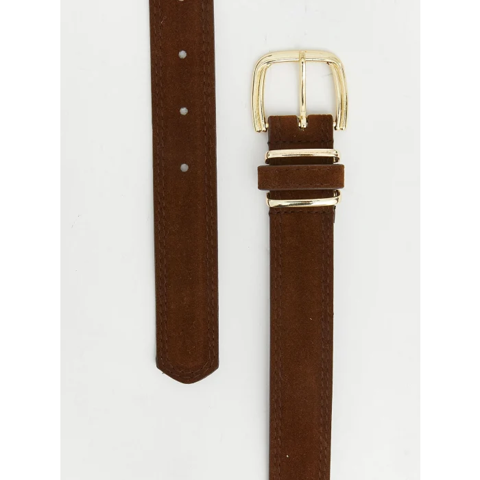 LCW ACCESSORIES Kahverengi Süet Görünümlü Kadın Kemer
