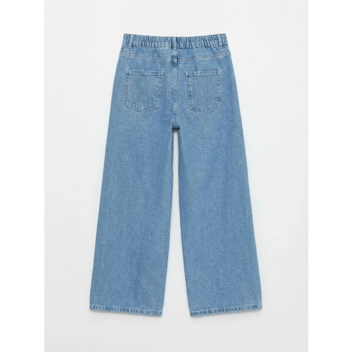 LCW Kids Mavi Wideleg Kız Çocuk Jean Pantolon