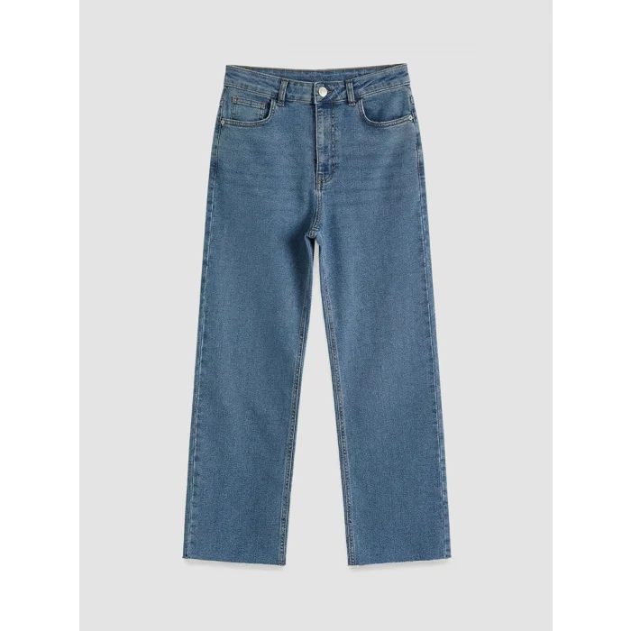 LCW Modest İndigo Straight Fit Kadın Jean Pantolon