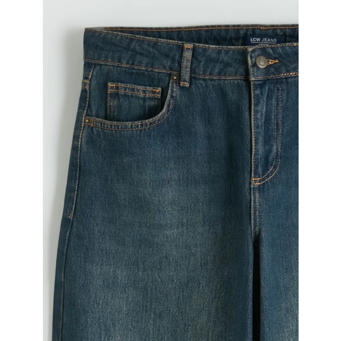 LCW Jeans İndigo Balloon Fit Kadın Jean Pantolon