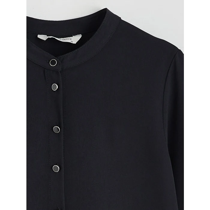 LCW Grace Siyah Hakim Yaka Kadın Gömlek Tunik