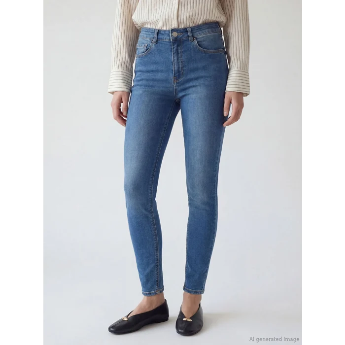 LCW Jeans İndigo Jüpiter Süper Skinny Fit Kadın Jean Pantolon