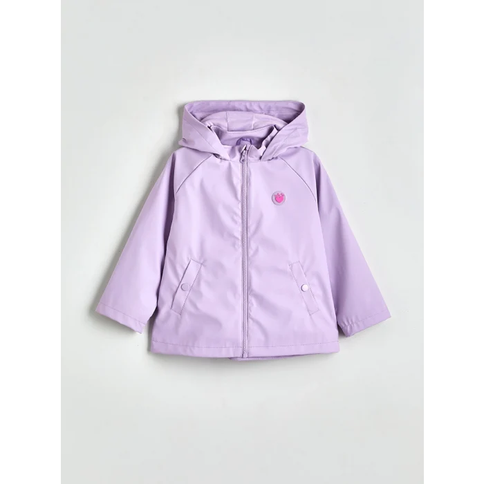 LCW Kids Lila Kapüşonlu Kız Çocuk Mont