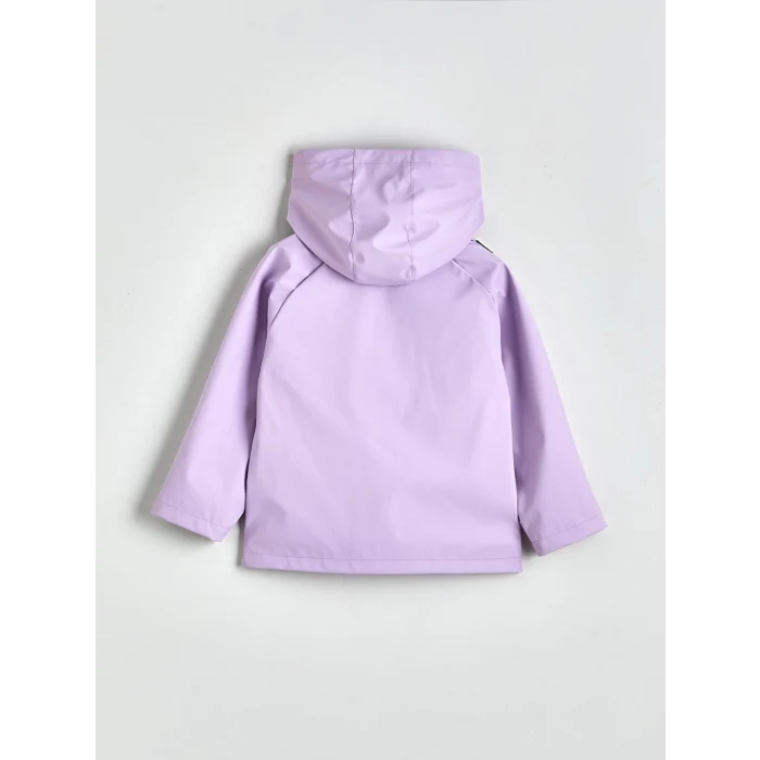 LCW Kids Lila Kapüşonlu Kız Çocuk Mont