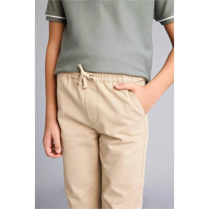Defacto G6734A8BG716 Bej Gabardin Pantolon Erkek Çocuk