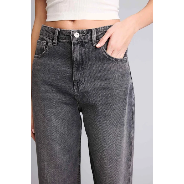 Defacto F2943AXNM36 DENIM %100 Pamuk 90s Wıde Leg Yüksek Bel Jean Pantolon