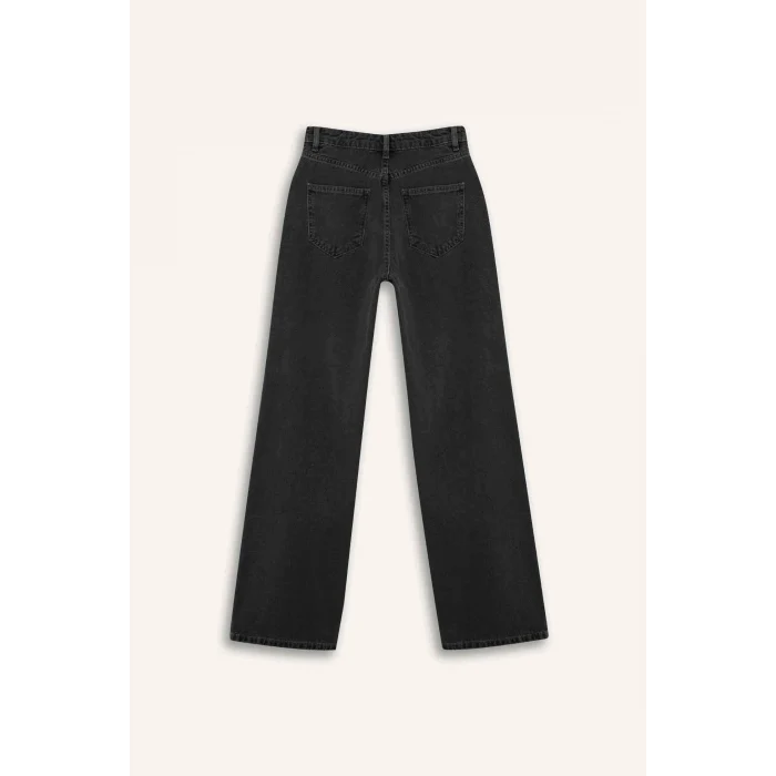 Defacto F2943AXNM36 DENIM %100 Pamuk 90s Wıde Leg Yüksek Bel Jean Pantolon