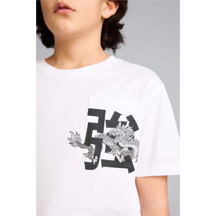 Defacto G7468A8WT34 Beyaz Baskılı Tişört Erkek Çocuk