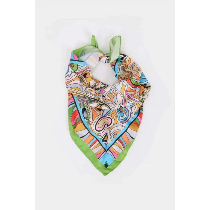 Defacto A0844AXKR1 Çok Renkli Kadın Desenli Fular