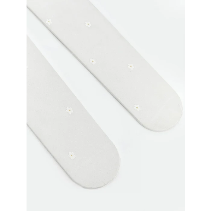 LCW baby Ekru Basic Kız Bebek Külotlü Çorap 2li