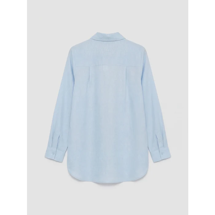 LCW Modest Mavi Dokulu Kadın Gömlek Tunik