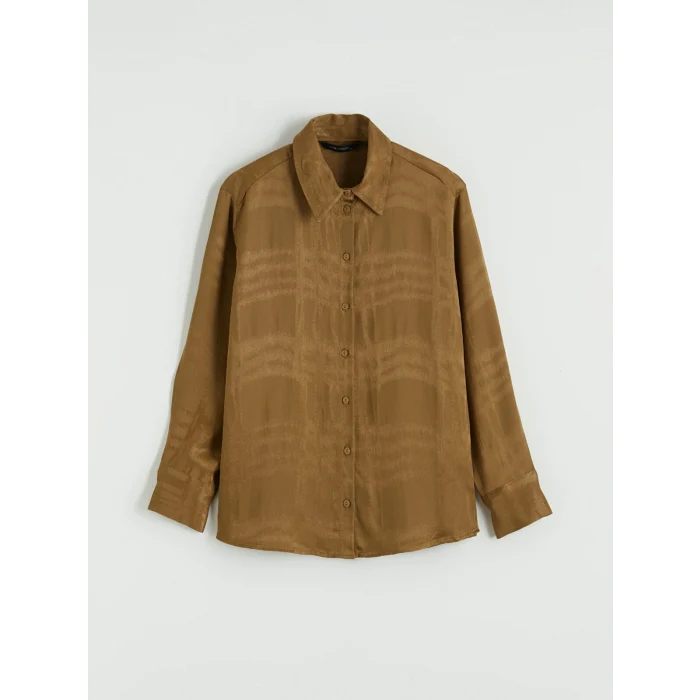 LCW STUDIO Yeşil Desenli Kadın Gömlek