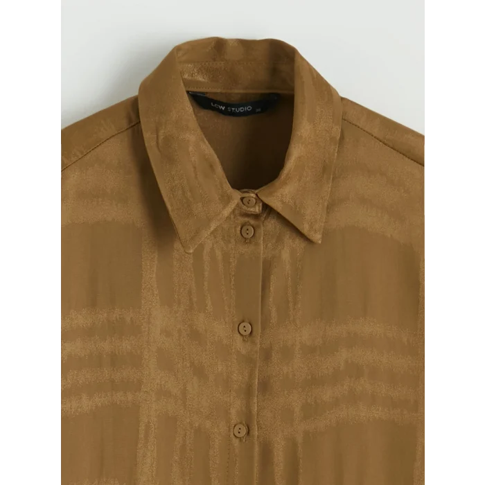 LCW STUDIO Yeşil Desenli Kadın Gömlek