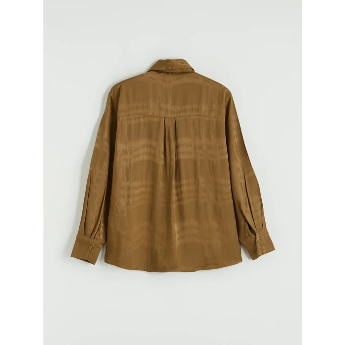 LCW STUDIO Yeşil Desenli Kadın Gömlek