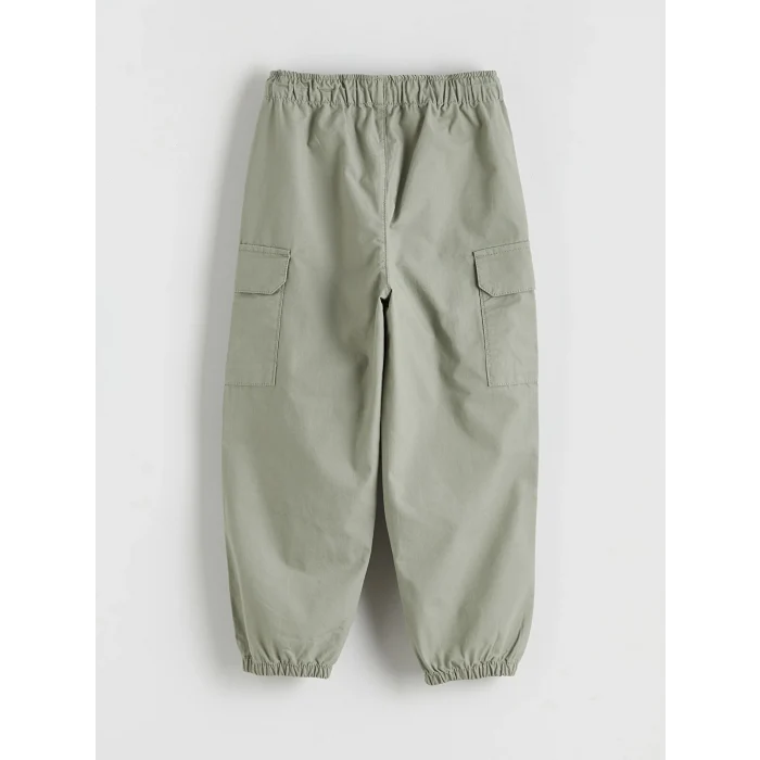 LCW Kids Yeşil Beli Lastikli Loose Fit Erkek Çocuk Pantolon