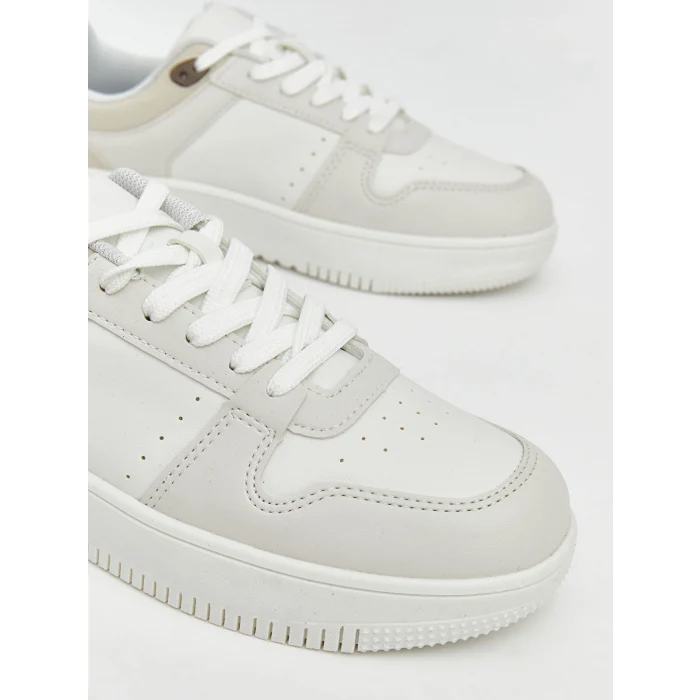 LCW STEPS Bej Deri Görünümlü Kadın Spor Ayakkabı