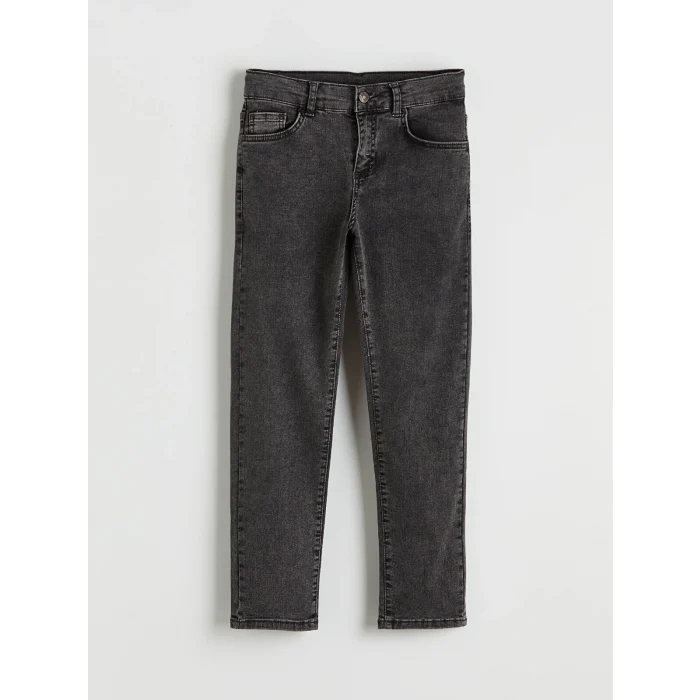 LCW Kids Antrasit Slim Fit Erkek Çocuk Jean Pantolon