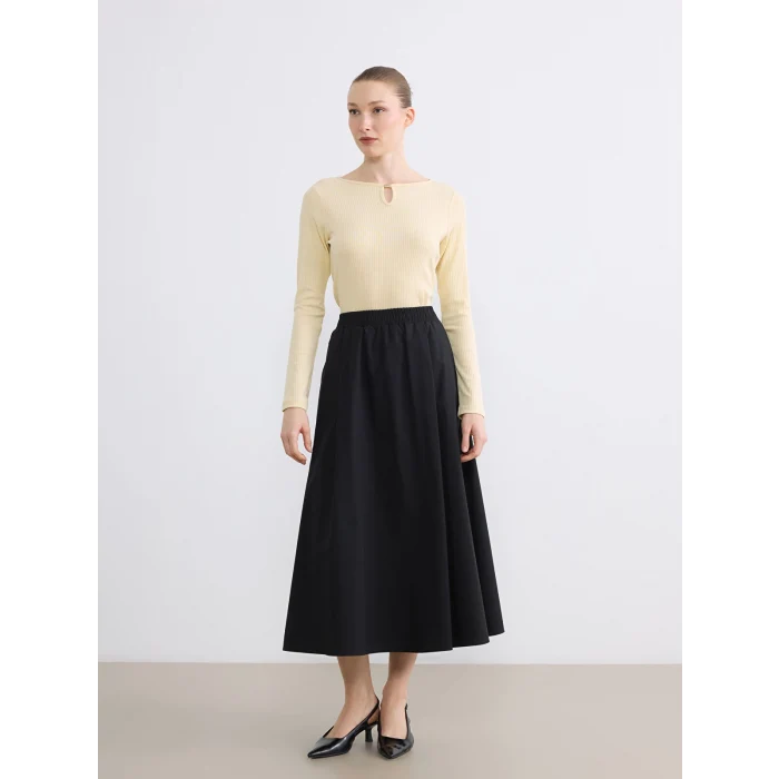 LCW EVERYDAY Bej Bisiklet Yaka Kadın Body