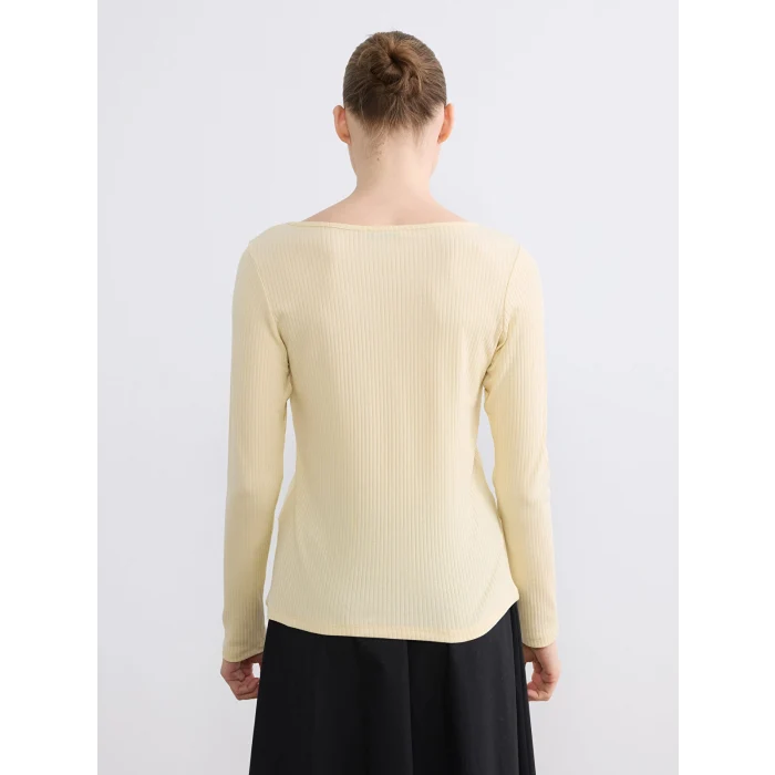 LCW EVERYDAY Bej Bisiklet Yaka Kadın Body