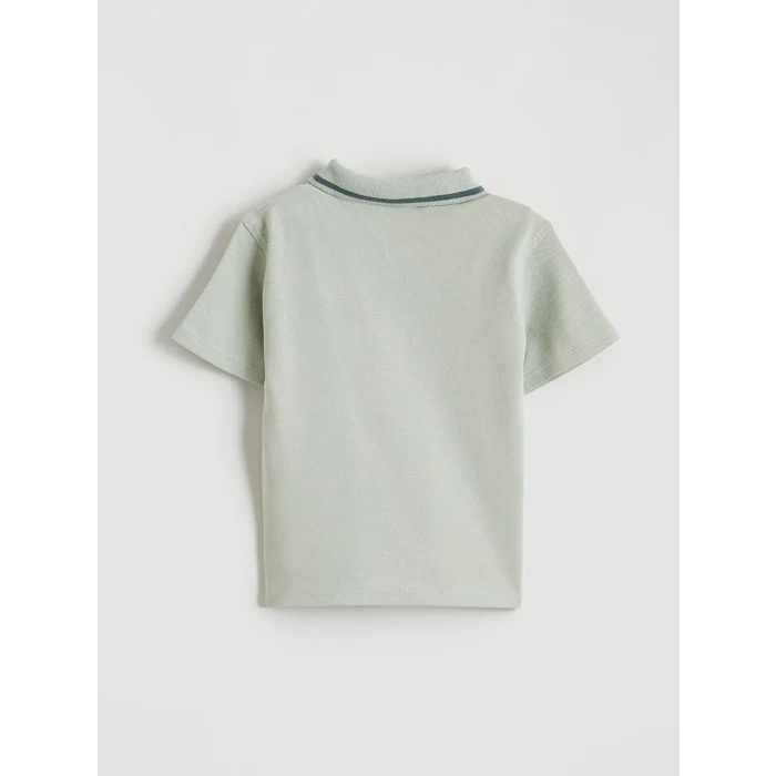 LCW baby Yeşil Erkek Bebek Polo Yaka Tişört ve Pantolon