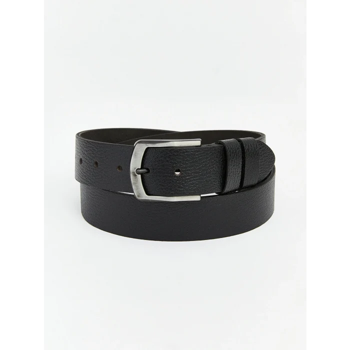LCW ACCESSORIES Siyah Hakiki Deri Erkek Kemer