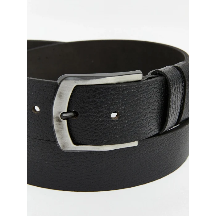 LCW ACCESSORIES Siyah Hakiki Deri Erkek Kemer