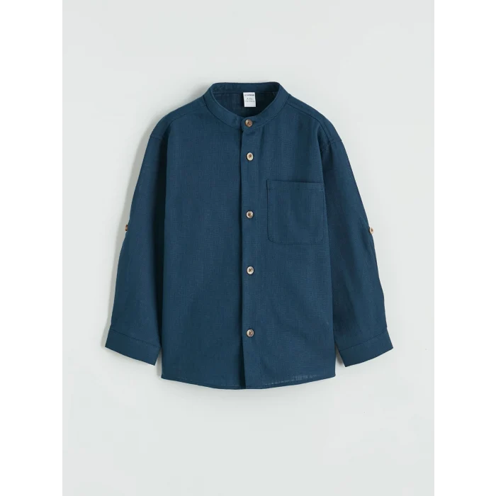 LCW Kids İndigo Hakim Yaka Erkek Çocuk Gömlek