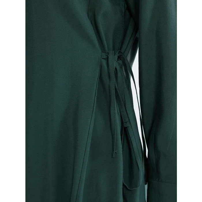 LCW EVERYDAY Yeşil Bağlama Detaylı Kadın Gömlek Tunik