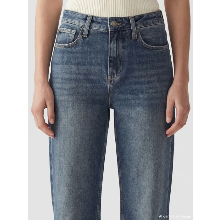 LCW Jeans İndigo Wideleg Kadın Jean Pantolon