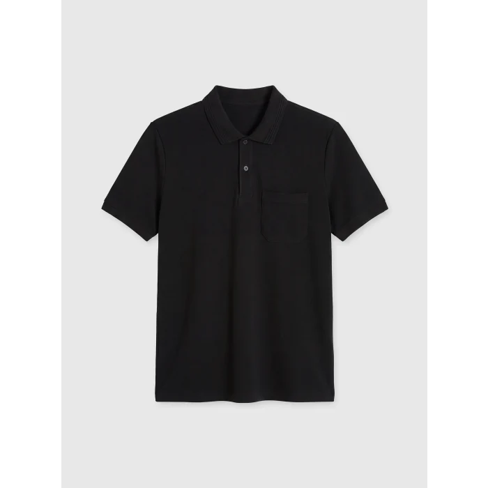 LCWAIKIKI Classic Siyah Polo Yaka Pike Erkek Tişört