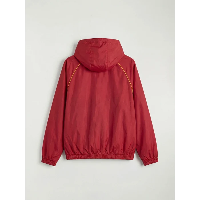 LCW Kids Kırmızı Kapüşonlu Galatasaray Lisanslı Erkek Çocuk Yağmurluk