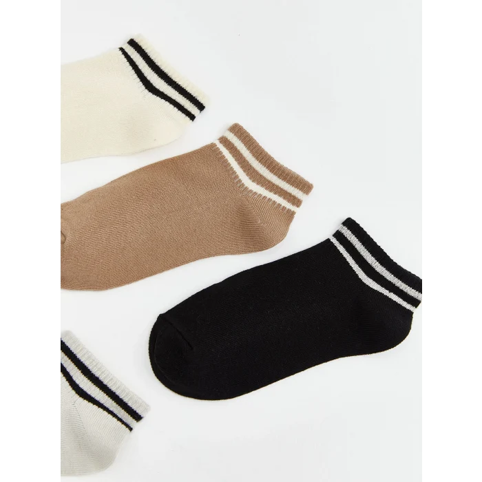 LCW Kids Karışık Çizgili Erkek Çocuk Patik Çorap 5li