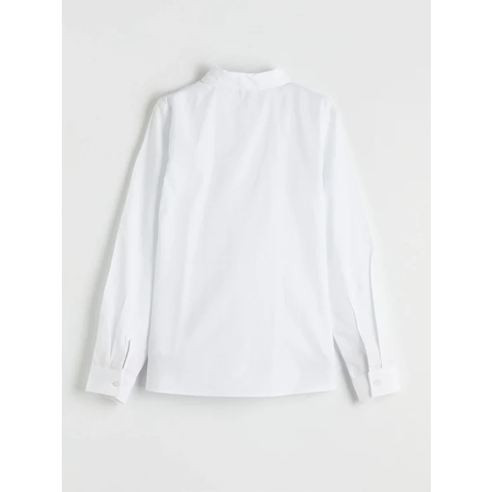 LCW Kids Beyaz Kız Çocuk Triko Süveter ve Gömlek