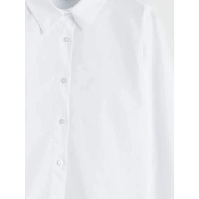 LCW Kids Beyaz Kız Çocuk Triko Süveter ve Gömlek