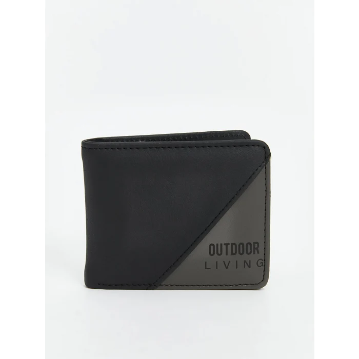 LCW ACCESSORIES Siyah Deri Görünümlü Erkek Cüzdan