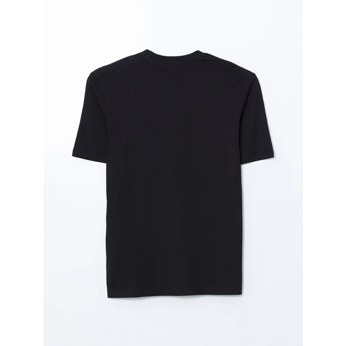 XSIDE Siyah Bisiklet Yaka Matchbox Brooklyn Baskılı Penye Erkek Tişört