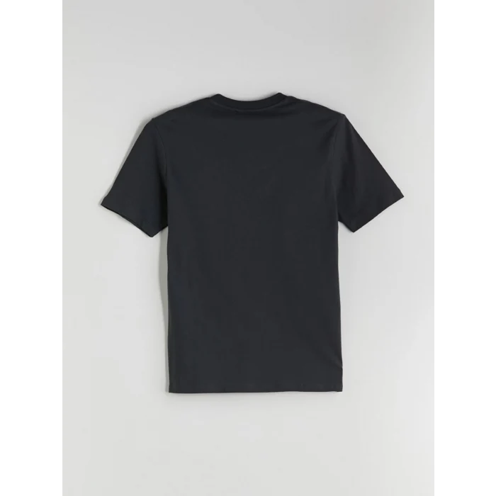 XSIDE Antrasit Bisiklet Yaka Baskılı Penye Erkek Tişört