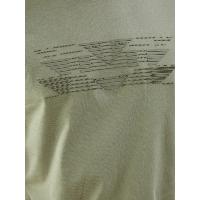 LCWAIKIKI Classic Yeşil Bisiklet Yaka Baskılı Penye Erkek Tişört