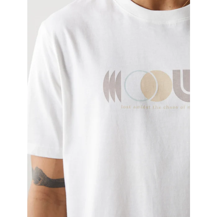 XSIDE Ekru Bisiklet Yaka Baskılı Penye Erkek Tişört