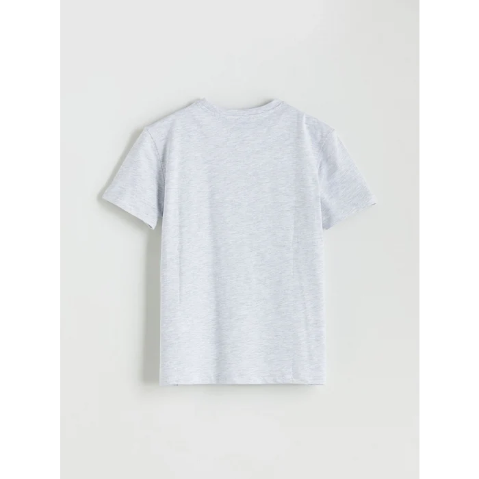 XSIDE Gri Bisiklet Yaka California Baskılı Kadın Tişört