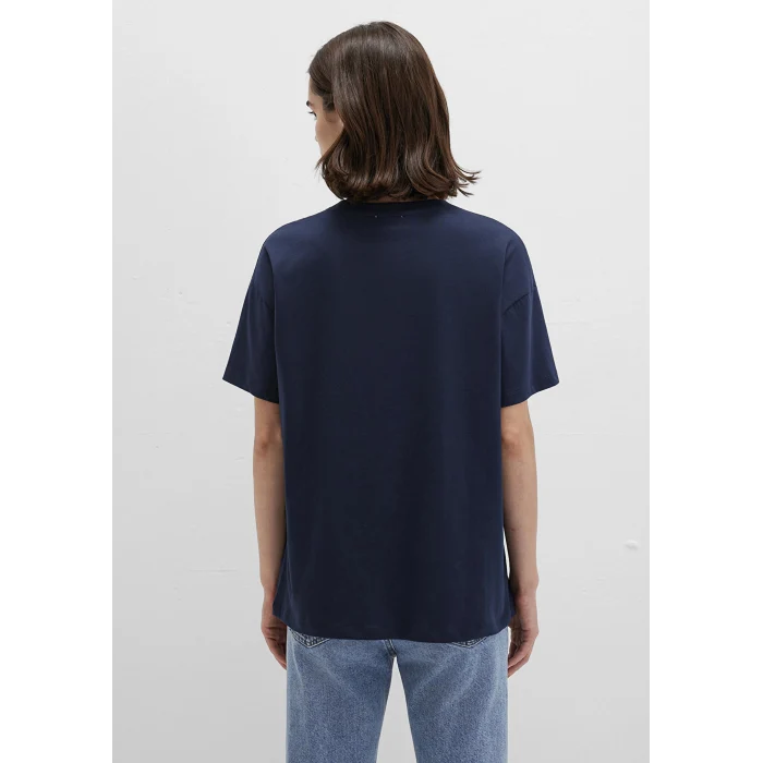 Mavi 1611309-70490 Mavi Logo Baskılı Lacivert Tişört