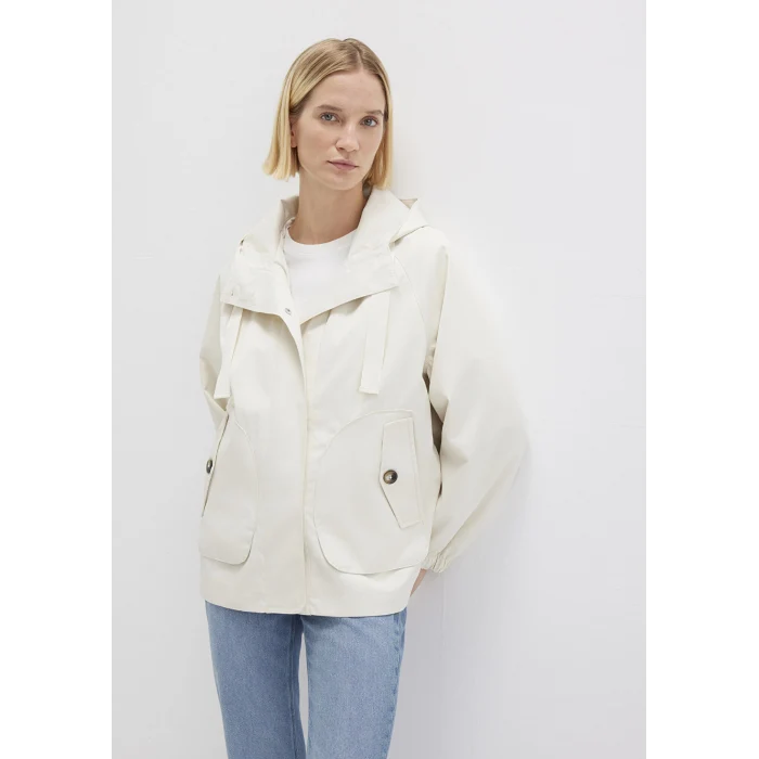 Mavi 1110014-70134 Kapüşonlu Ekru Ceket