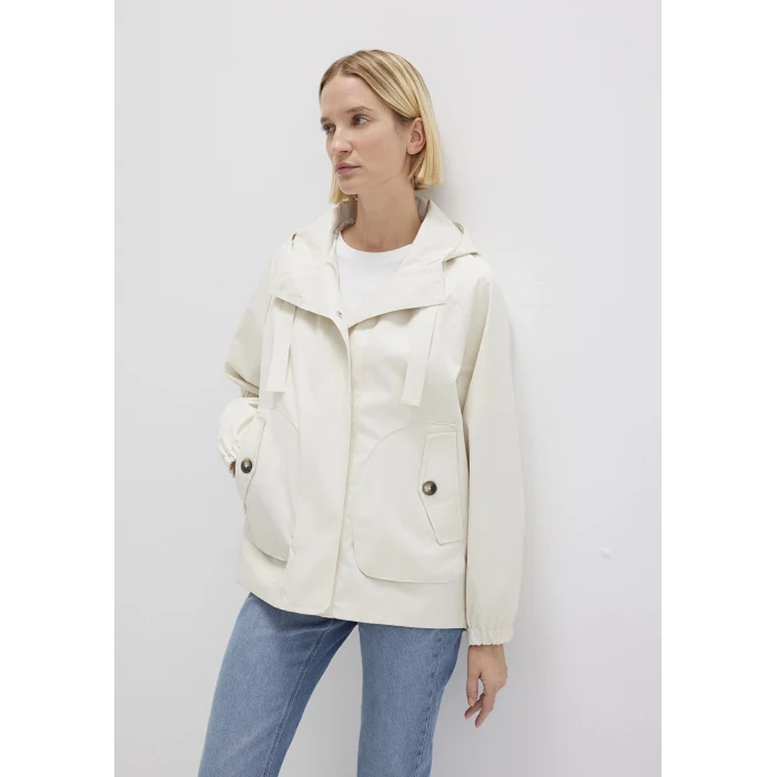Mavi 1110014-70134 Kapüşonlu Ekru Ceket