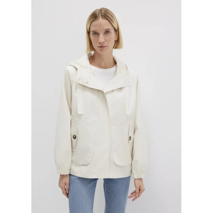 Mavi 1110014-70134 Kapüşonlu Ekru Ceket