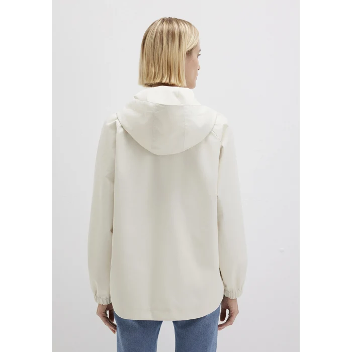 Mavi 1110014-70134 Kapüşonlu Ekru Ceket