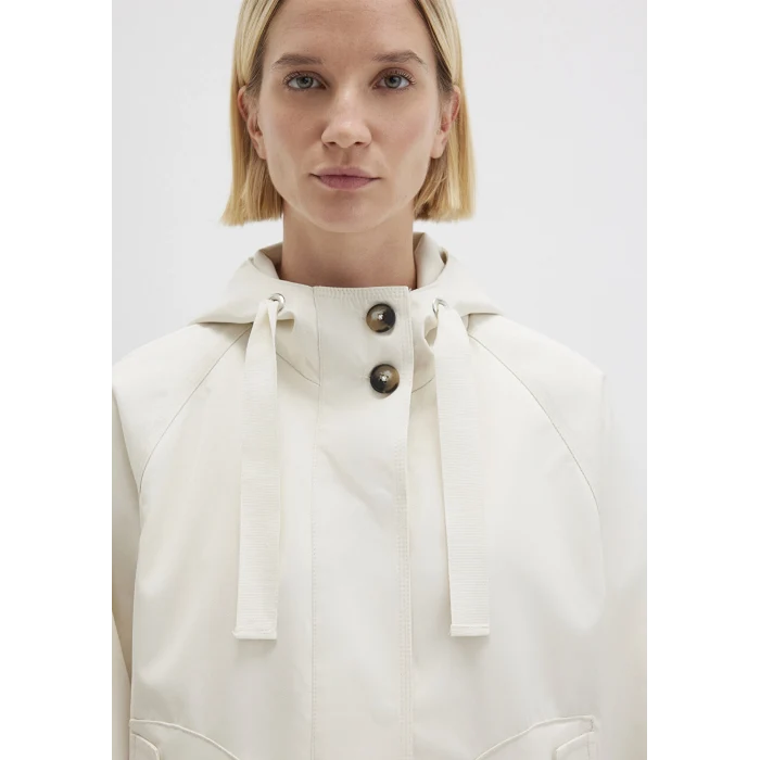 Mavi 1110014-70134 Kapüşonlu Ekru Ceket